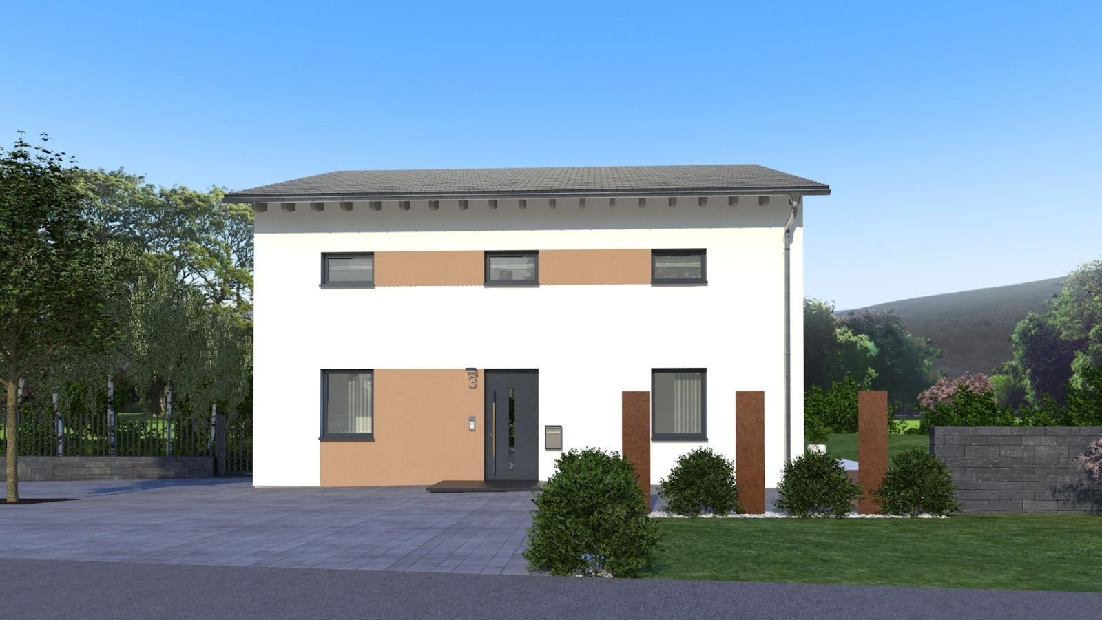 Ursensollen: EINFAMILIENHAUS MIT VERSETZTEM PULTDACH 