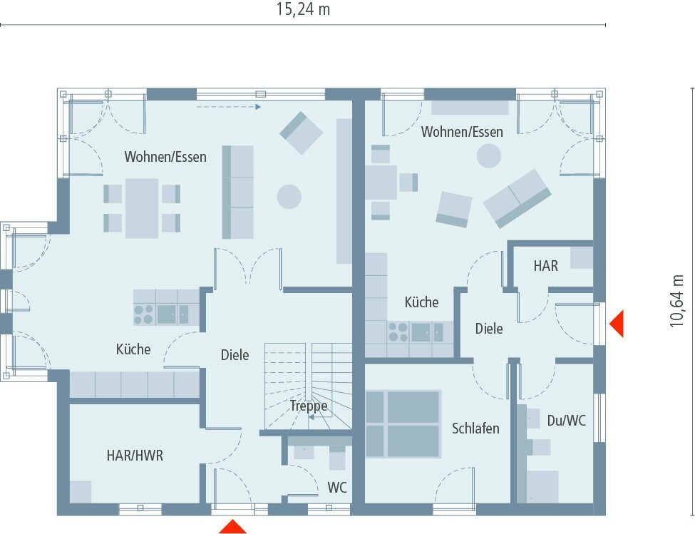 MH Mannheim EG Grundriss_Zweifamilienhaus