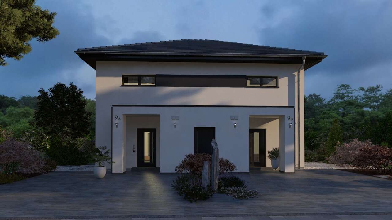 Eingang Abend Außenansicht