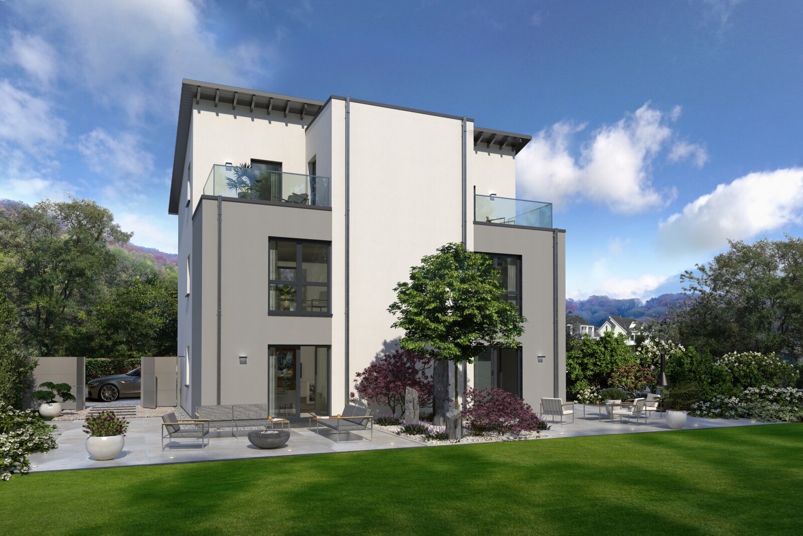 Dietenhofen: Eine geringe Grundfläche bei maximalem Wohnkomfort - Unser dreigeschossiges Doppelhaus  Dietenhofen: Eine geringe Grundfläche bei maximalem Wohnkomfort - Unser dreigeschossiges Doppelhaus