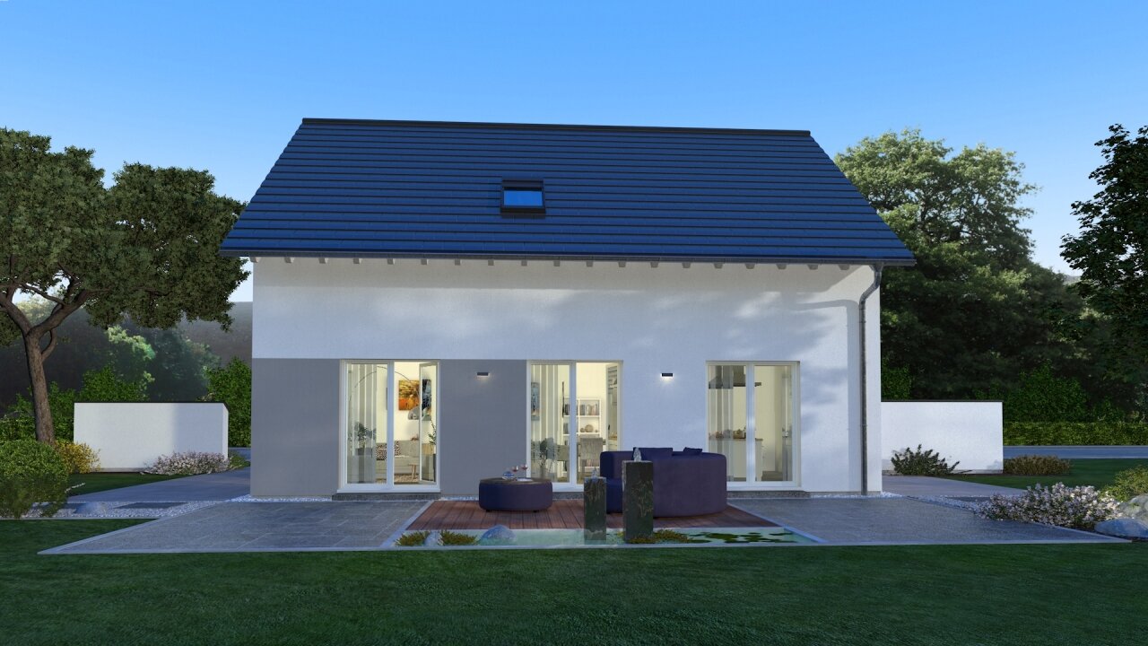 Außenansicht Garten Abend Außenansicht Garten Abend