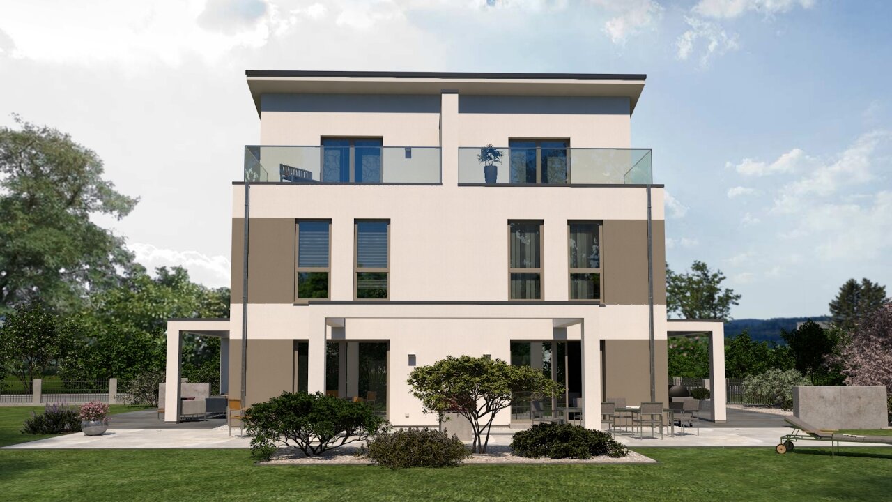 Buch am Wald: Das gehobene Doppelhaus auf 2,5 Etagen 