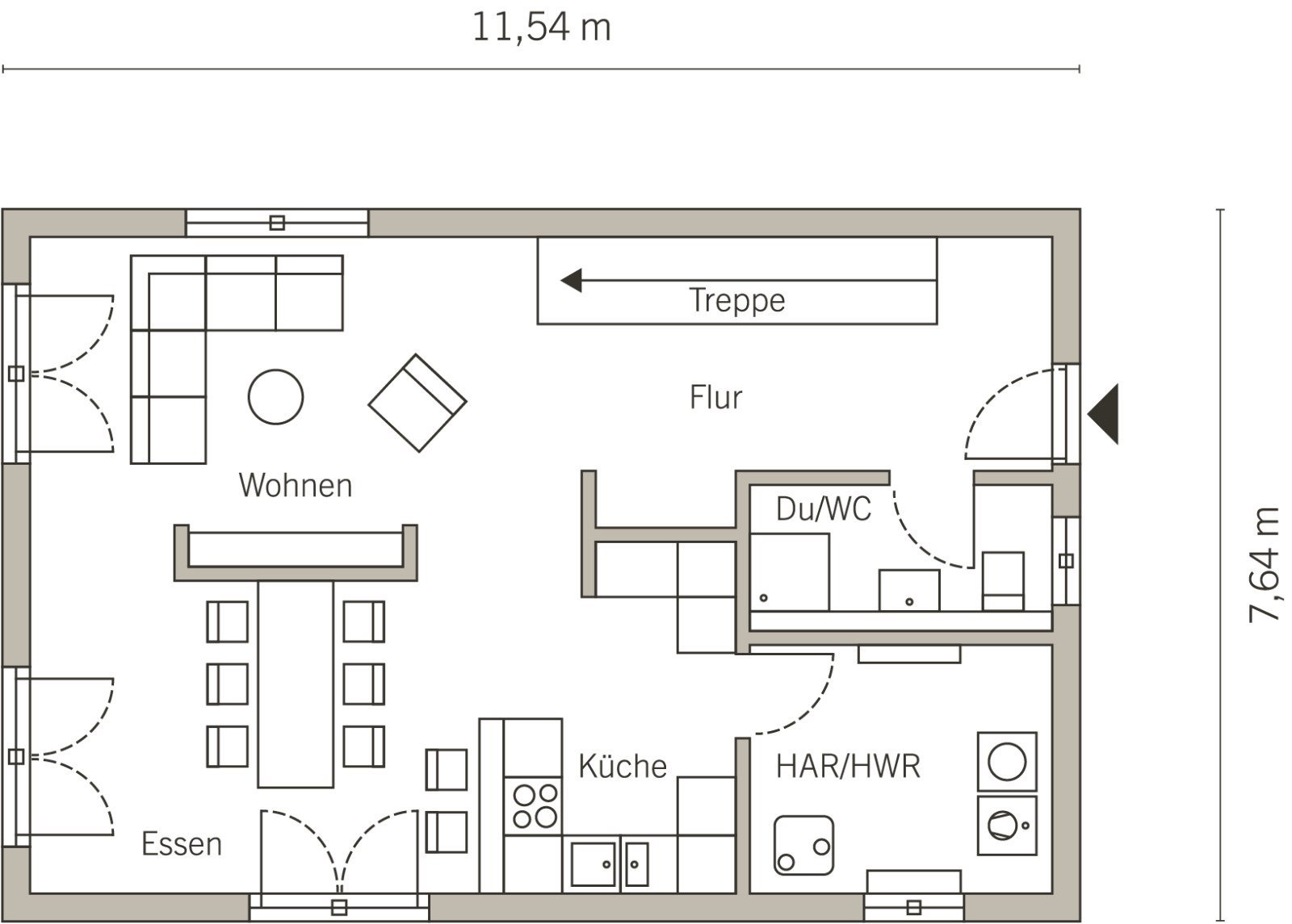 Grundriss Erdgeschoss