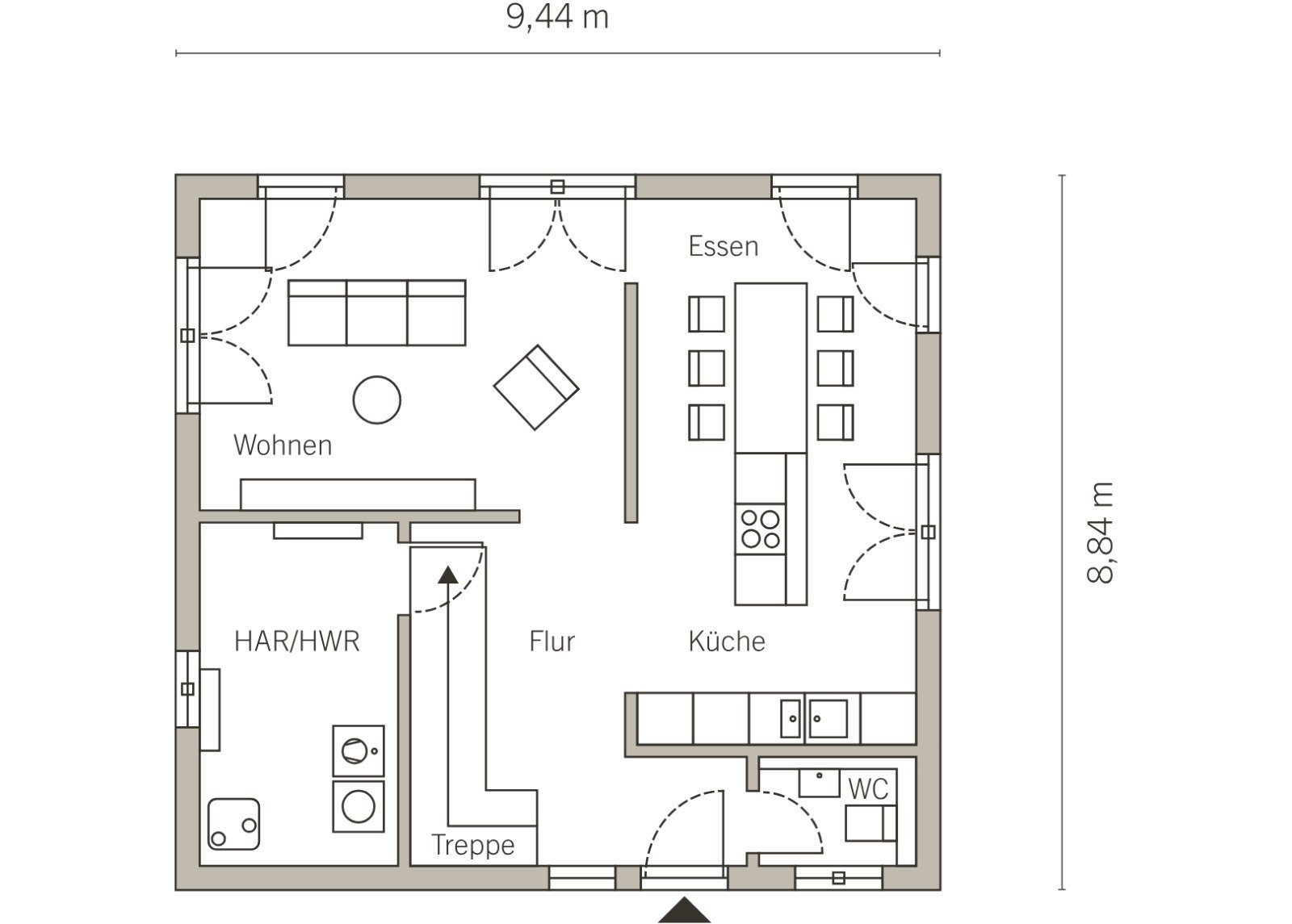 Grundriss Erdgeschoss